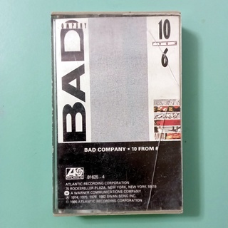 Bad Company - 10 from 6 (1985) Cassette Tape เทป รับประกันไม่มีอัดทับ / 0499