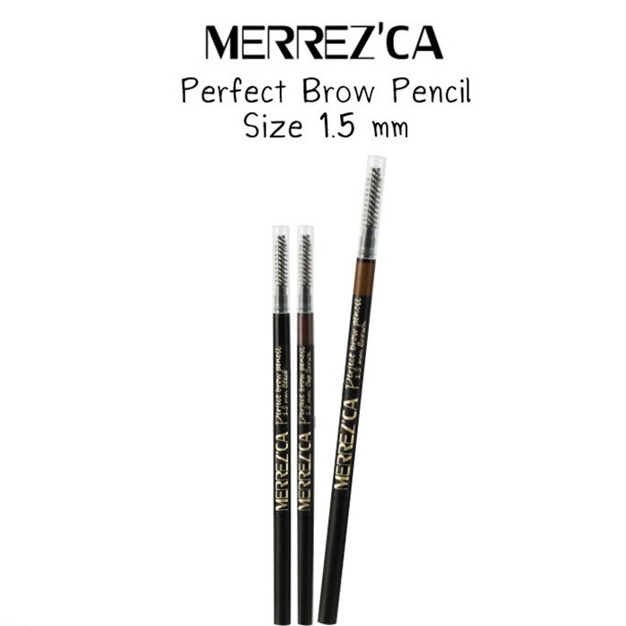 Eyes 79 บาท Merrez’ca Perfect Brow Pencil Size 1.5 mm. เขียนคิ้วสลิม เมอเรสก้า Beauty