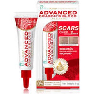 Puricas dragon blood scar gel Plus Advanced 9 G เพียวริก้าส์ ดราก้อนบลัด ลบรอยแผลเป็น รอยแดง รอยดำ