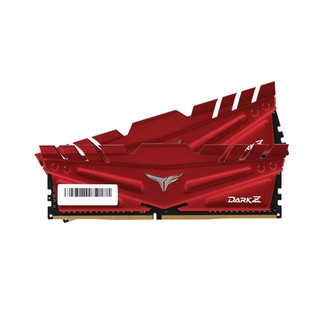 RAM DDR4(3200) 16GB (8GBX2) TEAM Dark Z Red แรม ประกัน LT.