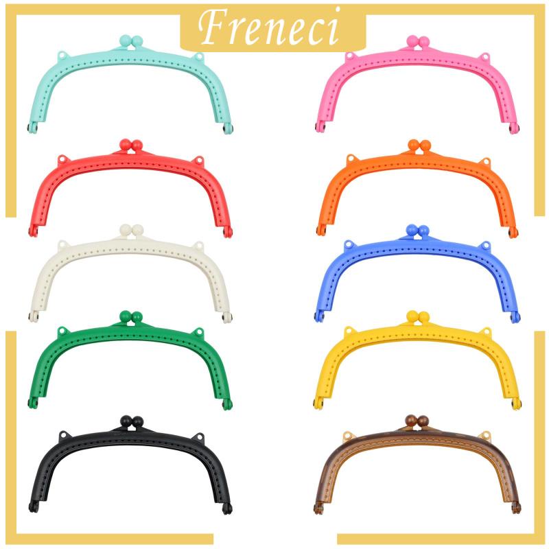 [Freneci] กรอบล็อคกระเป๋าถือ ขนาด 6.3 นิ้ว สําหรับงานฝีมือ DIY 10 ชิ้น