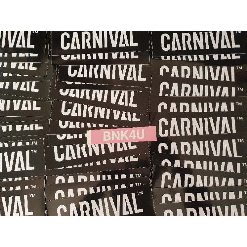 สติ๊กเกอร์ Carnival ราคาใบละ 12 บาท Sticker ราคาถูก ของใหม่ ของแท้ พร้อมส่ง