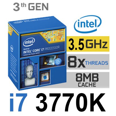 CPU INTEL CORE i7 3770K (Socket 1155) มือสอง พร้อมส่ง แพ็คดีมาก!!! [[[แถมซิลิโคนหลอด พร้อมไม้ทา]]]