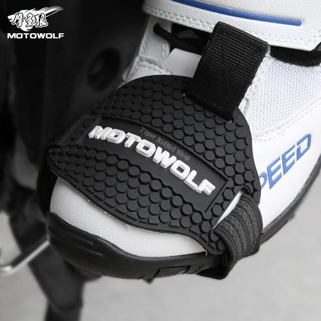 MOTOWOLF แผ่นยางงัดเกียร์ รุ่น 1907 แผ่นยางกันรอยรองเท้า ที่งัดเกียร์ กันรอย