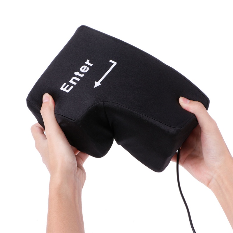 Stay Big Enter Key หมอนปุ่ม Usb ขนาดใหญ่เข้าสู่ความเครียด Reliever เบาะของเล่น