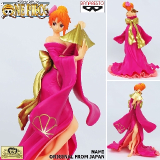 Model Figure งานแท้ Original One Piece วันพีซ เต็มพิกัดสลัดจอมลุย Nami นามิ Kimono Pink ชุดกิมิโน กลุ่มโจรสลัดหมวกฟาง