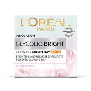 LOREAL - Glycolic-Bright Glowing Cream Day SPF 17 (50 ml.)
