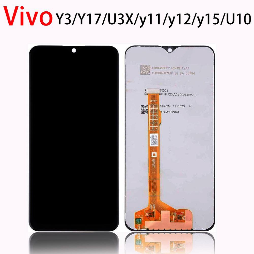 6.35 "LCD สําหรับ VIVO Y12 Y15 Y17 Y3 U3X Y11 U10 2019 จอแสดงผล LCD Touch Screen Digitizer Assembly 
