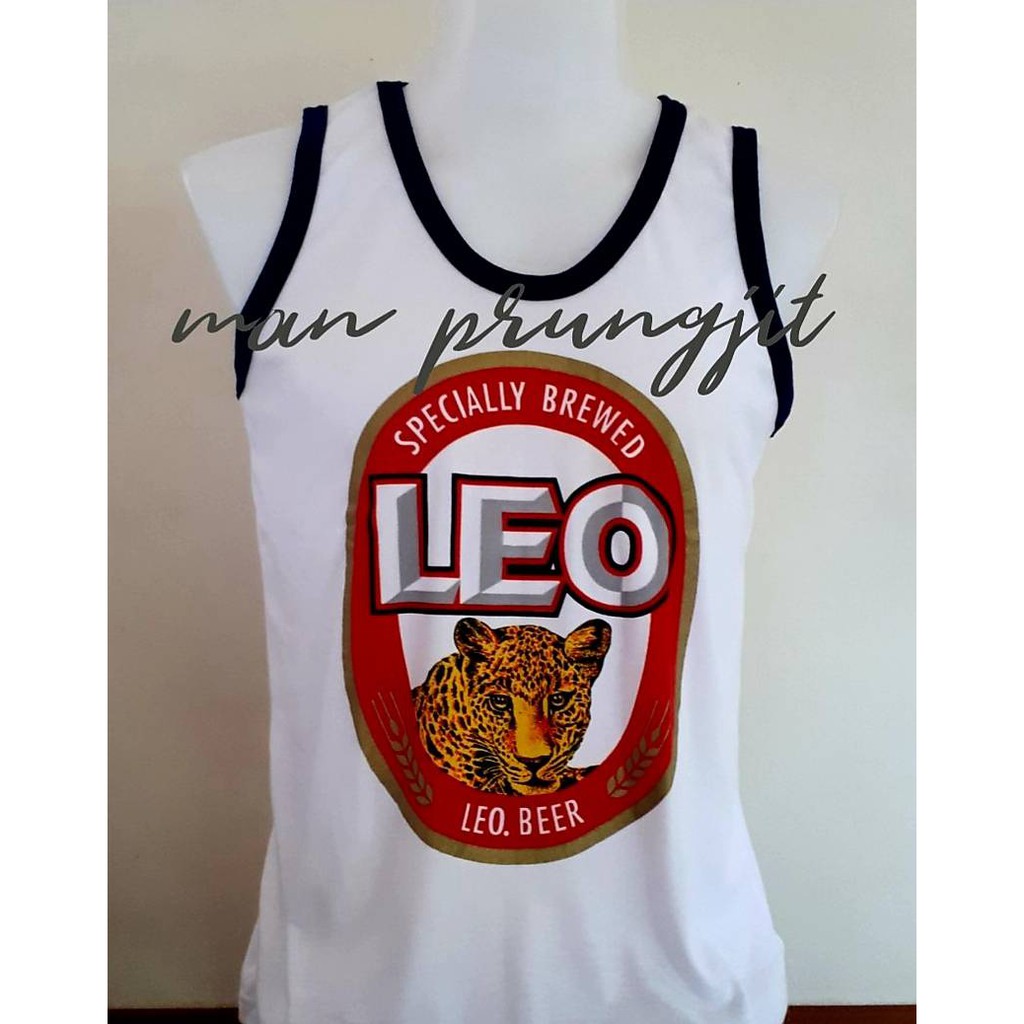 เสื้อกล้าม สกรีนลายเบียร์ลีโอ