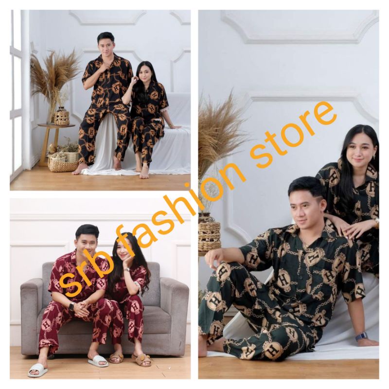 HERMES COUPLE PAJAMAS COUPLE BATIK PAJAMAS