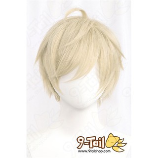 วิกคอสเพลย์ วิกผม Cosplay วิกผมสีบรอนซ์ซีด(01) วิกผมสั้นซอย 30 cm