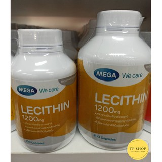 ( ถูกมาก ) Mega We Care Lecithin เมก้า วีแคร์ เลซิติน 1200 มิลลิกรัม 100/200 แคปซูล ของใหม่ ♥