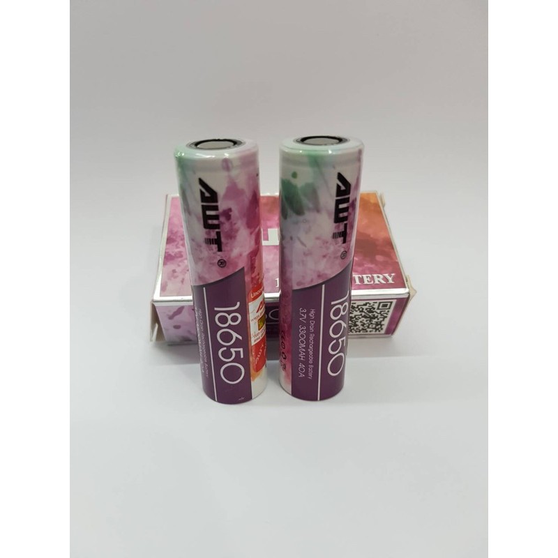 ถ่านชาร์จ AWT 18650 3300 mAh 40A ของแท้เช็คโค๊ดได้ (แพคคู่2ก้อน)