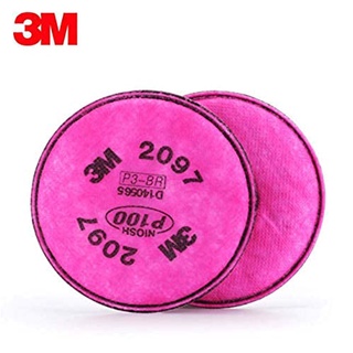 3M 2097 Particulate Filter P100 แผ่นกรองฝุ่นละออง ชมพู (แพ็ค2ชิ้น)