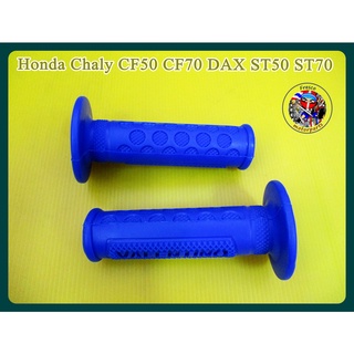 ปลอกแฮนด์ (สีน้ำเงิน) - Honda​ Chaly​ CF50​ CF70​​ DAX​ ST50 ST70 Handle​ Grip​ Set