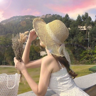 [พร้อมส่งจากไทย] หมวกชายหาด ปีกกว้าง สำหรับผู้หญิง