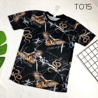 เสื้อยืดพิมพ์ลายคอกลมผ้าโพลีเอสเตอร์T015