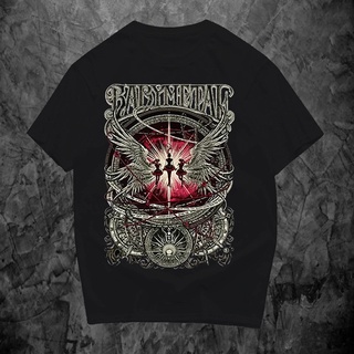 ROUND คอลูกเรือเสื้อยืด ขนาดใหญ่ พิมพ์ลาย Psycho Crucify Babymetal | หินล้างทําความสะอาด | เสื้อวงดนตรี | เสื้อยืด ขนาดใ