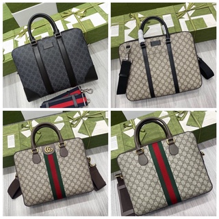 พรี​ Gucci Ophidia 574793กระเป๋าเอกสาร กระเป๋าถือผู้ชาย​ กระเป๋าสะพาย