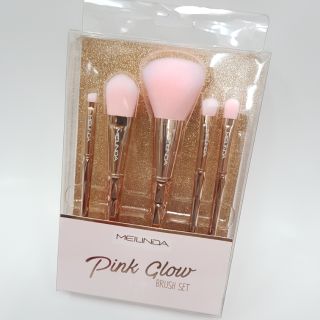 แปรงแต่งหน้าเมลินดา ชุดแปรงแต่งหน้า 5 ชิ้น Pink Glow Set