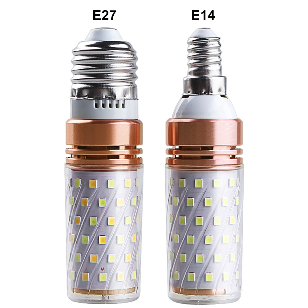 E27 E14 หลอดไฟ LED ข้าวโพด SMD 2835 หลอดไฟ LED 12W 16W โคมระย้าเทียนไฟ LED สําหรับ Home Hotel นิทรรศการ Hall ตกแต่ง