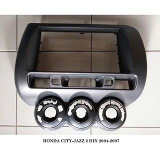 หน้ากากวิทยุ HONDA CITY/JAZZ 2DIN 2006-2007 manual AC.