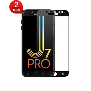 2 PCS Samsung Galaxy J7 Pro เต็มหน้าจอฟิล์มกระจกนิรภัย GalaxyJ7Pro J 7 Pro ป้องกันหน้าจอ Sasmung J7 Pro กระจกนิรภัย