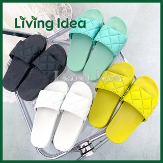 Living idea รองเท้าแตะแบบสวม รองเท้าแฟชั่น รองเท้าแตะสวมสบาย แฟชั่นสไตล์เกาหลี รองเท้าพื้นนิ่มเพื่อสุขภาพรองเท้า​ผู้หญิง