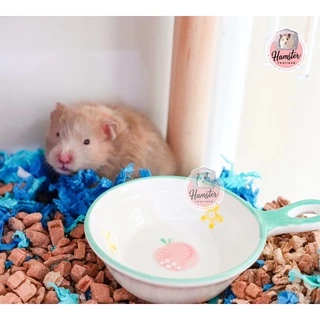 [Hamsterth] ถ้วยเซรามิค ถ้วยอาหาร ชาม อาหาร แฮมสเตอร์ เม่นแคระ ถ้วย สำหรับสัตว์เลี้ยง