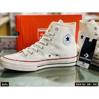 รองเท้าConverse⭐Chuck Taylor All Star สีขาว รองเท้าคอนเวิร์ส รองเท้าผ้าใบหุ้มข้อ รองเท้าผู้ชาย/หญิง✅Size37-44eu พร้อมส่ง