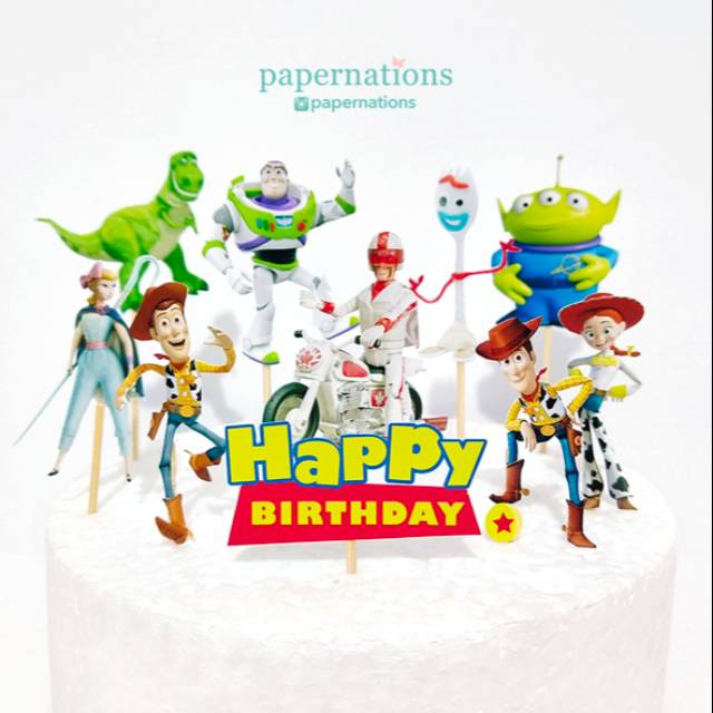 Cupcake Topper Toy Story Buzz Lightyear / Topper Toy Story Buzz / เค้ก Topper Toy Story Buzz