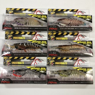 เหยื่อปลอม กุ้งยาง Chasebaits FLICK PRAWN กล่องแดง