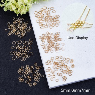 แหวนจั้มพ์ แบบเปิด สเตนเลส 304 ชุบทอง เชื่อมต่อโลหะ 20 ชิ้น …