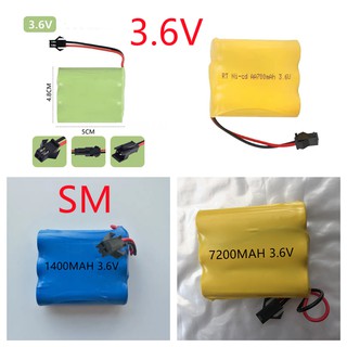 แบตเตอรี ถ่านชาร์จแบตเตอรี่รถบังคับ3.6V  SM