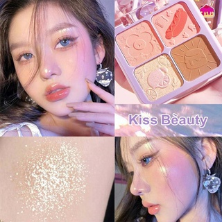 Kiss Beauty พาเลทบลัชออนแต่งหน้าเนื้อฝุ่น