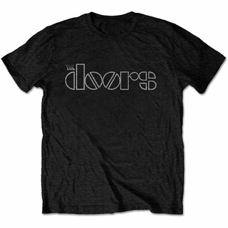 เสื้อยืดแบรนด์เนมพิมพ์ลายโลโก้ The Doors MerchSize S-5XL