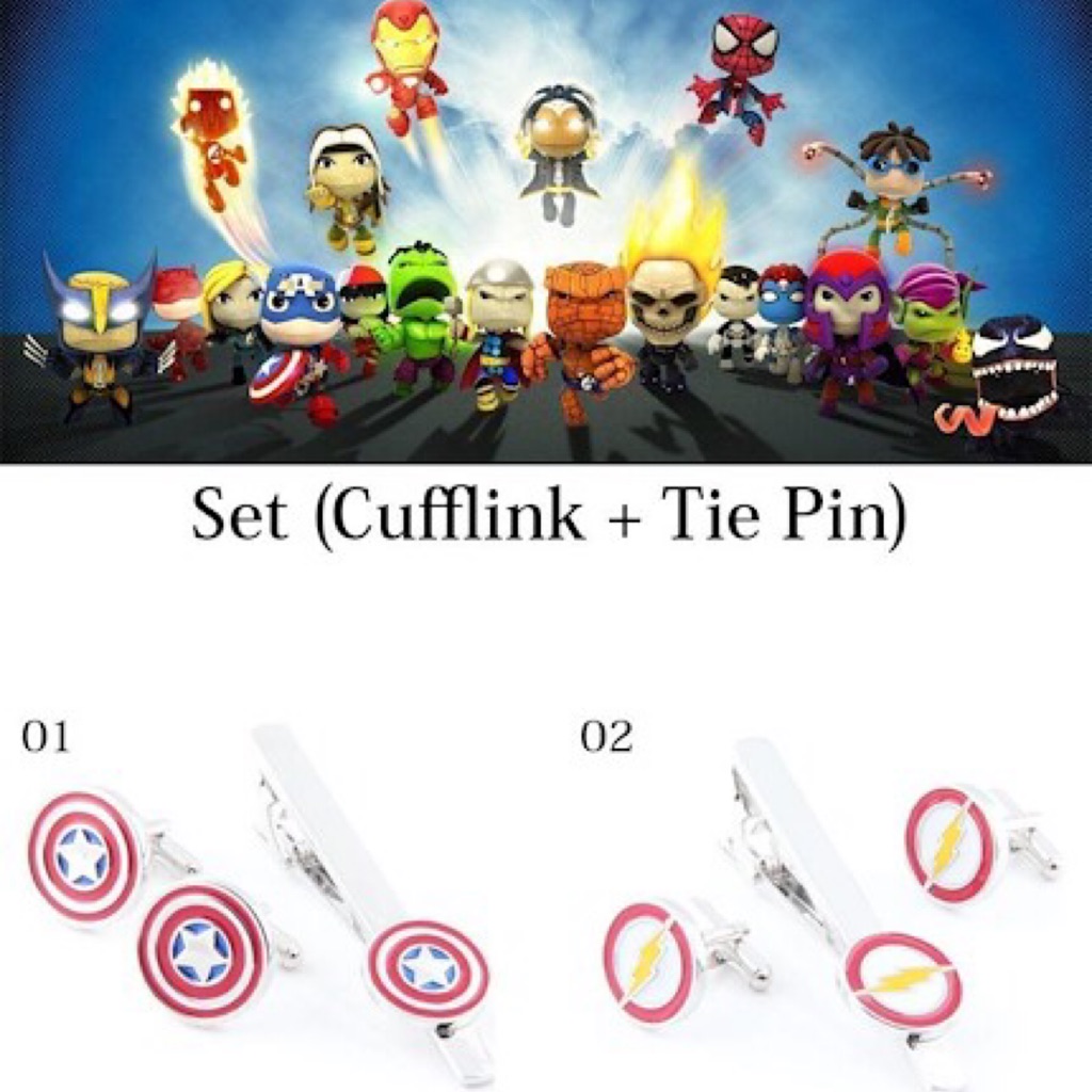 Cufflink with Tie Pin