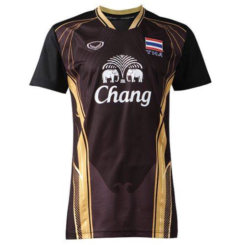 GrandSport เสื้อกีฬาวอลเลย์บอลทีมชาติไทย 2014 (ชาย) THAILAND Volleyball JERSEY 014120 สีดำ ของแท้ ใหม่ป้ายห้อยในซอง
