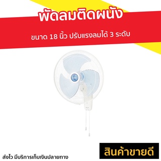 พัดลมติดผนัง Mitsubishi ขนาด 18 นิ้ว ปรับแรงลมได้ 3 ระดับ W18-GA - พัดลมติดผนังสวยๆ พัดลมผนัง พัดลมแขวน พัดลม