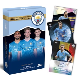 (ขายแยกใบ) การ์ดแมนซิตี้ กล่อง Topps Manchester City Team Set 2021/2022