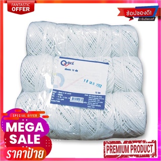 คิวบิซ เชือกขาวมัดพัสดุ 15 เส้น x 12 ม้วนQ-Biz White Rope 15 Pcs x 12 Rolls