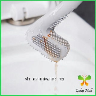 แปรงขัดห้องน้ำ ทรงไม้กอล์ฟ สามารถขัดได้ทุกซอก  Golf toilet brush