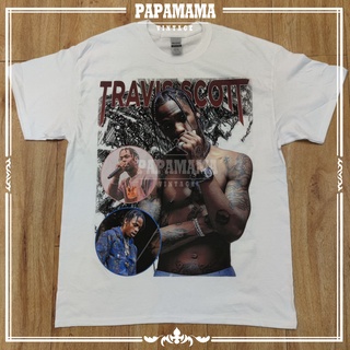 [ TRAVIS SCOTT ] DTG (DIGITAL TO GARMENT) OVP All Over Print เสื้อวง เสื้อทัวร์ เสื้อฮิปฮอป ทราวิสสก๊อต papamama vintage