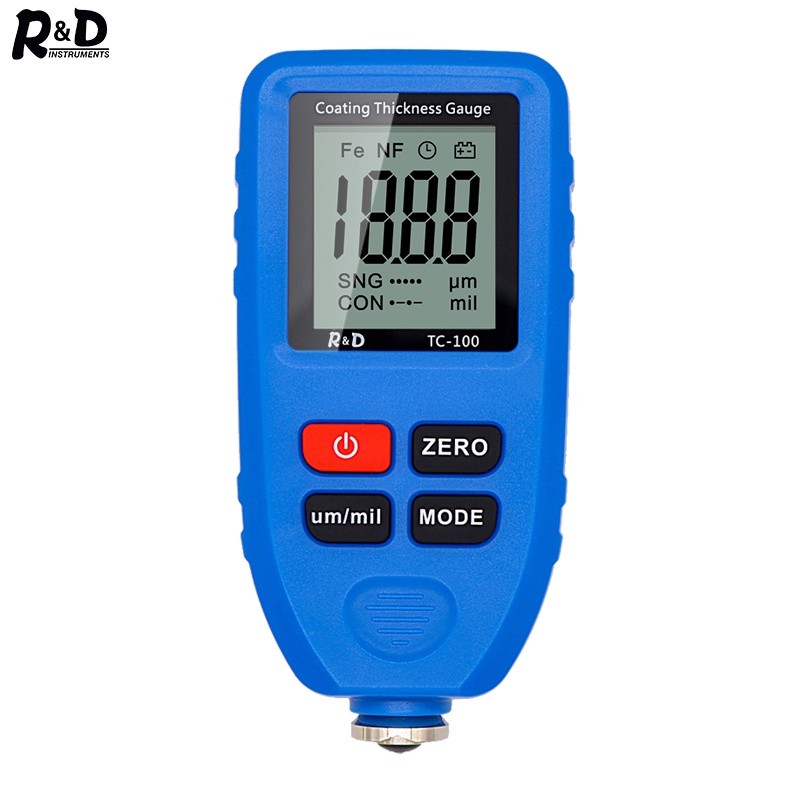 เครื่องมือที่ทำด้วยมือ：RD TC100 Coating Thickness Gauge 0.1micron/01300 Car  aint Film Thickness Tester Measuring FE/NFE | Shopee Thailand