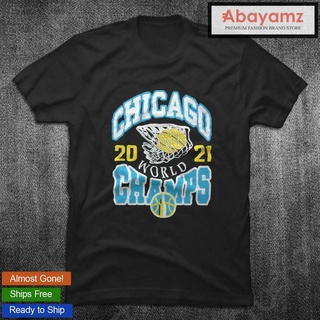 [S-5XL] เสื้อยืด พิมพ์ลาย Chi Cago Sky tribute light 2022 Wnba final Champions Unsiex