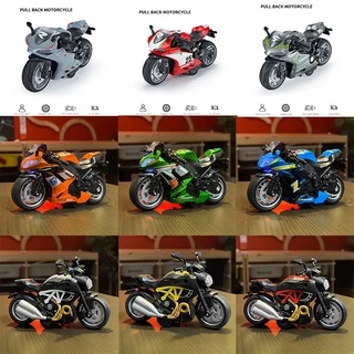 KLT 1:12 Gusta โมเดลรถจักรยานยนต์ โมเดลรถ ของเล่นสําหรับเด็กผู้ชาย ของขวัญวันเกิด