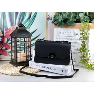 กระเป๋าสะพายรุ่นใหม่ชนช็อป CHK METALLIC PUSH-LOCK CROSSBODY BAG