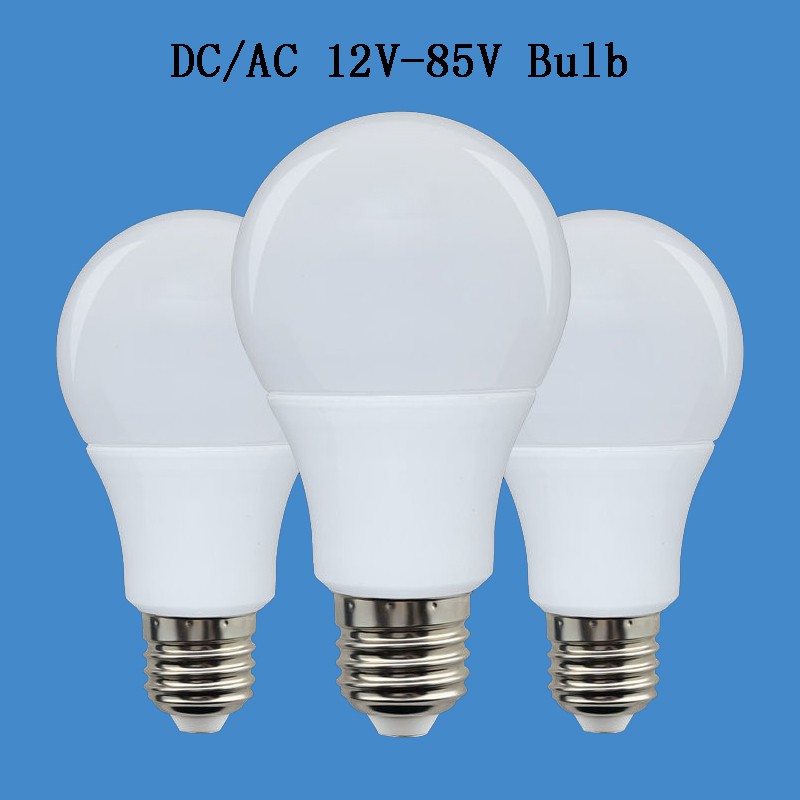 E27 DC/AC 12V - 85V Ball Shape หลอดไฟ LED 3W 5W 7W 9W 12W 15W สปอตไลท์ความสว่างสูง 12V 24V 36V 48V 6