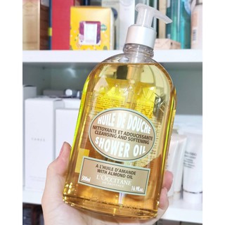 JUL02 ส่งฟรี LOccitane ALMOND SHOWER OIL 500ml เจลอาบน้ำ