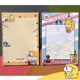 กระดาษโน๊ต memopad Shew Sheep Collection 14.8x21cm